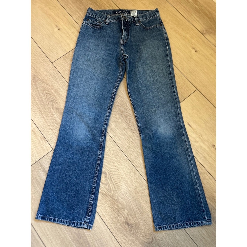Y2K Nautica Jeans Company Women's Blue Denim‎ Flare Jeans Size 8x32